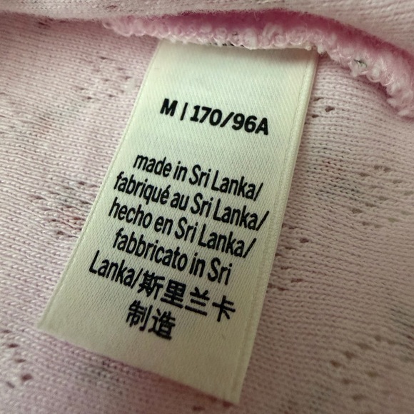 PINK Victoria's Secret Light Pink Floral Cotton Camisole/ Top- M - Picture 5 of 7